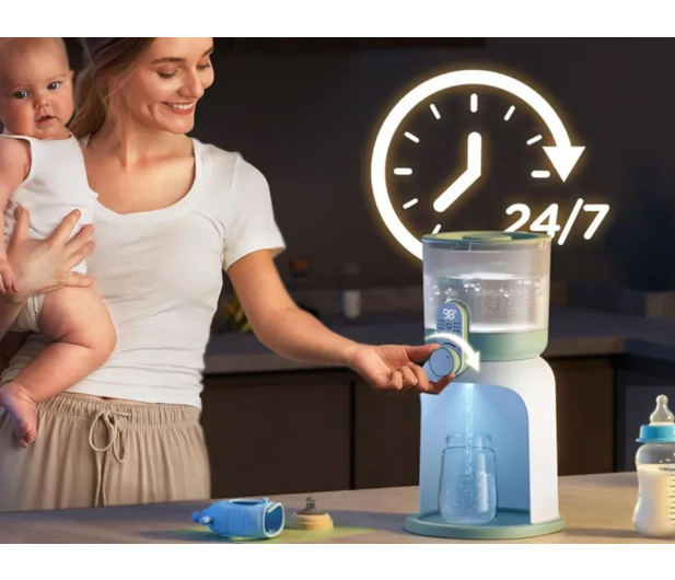 MOMCOZY Podgrzewacz do wody FD03, podwójne podświetlenie, nocne karm - 1595029 - zdjęcie 4